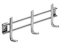 Hettich Nerezový věšák 3 háčky, 255 x 85 x 45 mm