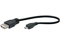 Schwaiger Adaptérový kabel USB 2.0 (zástrčka > zdířka) 10 cm