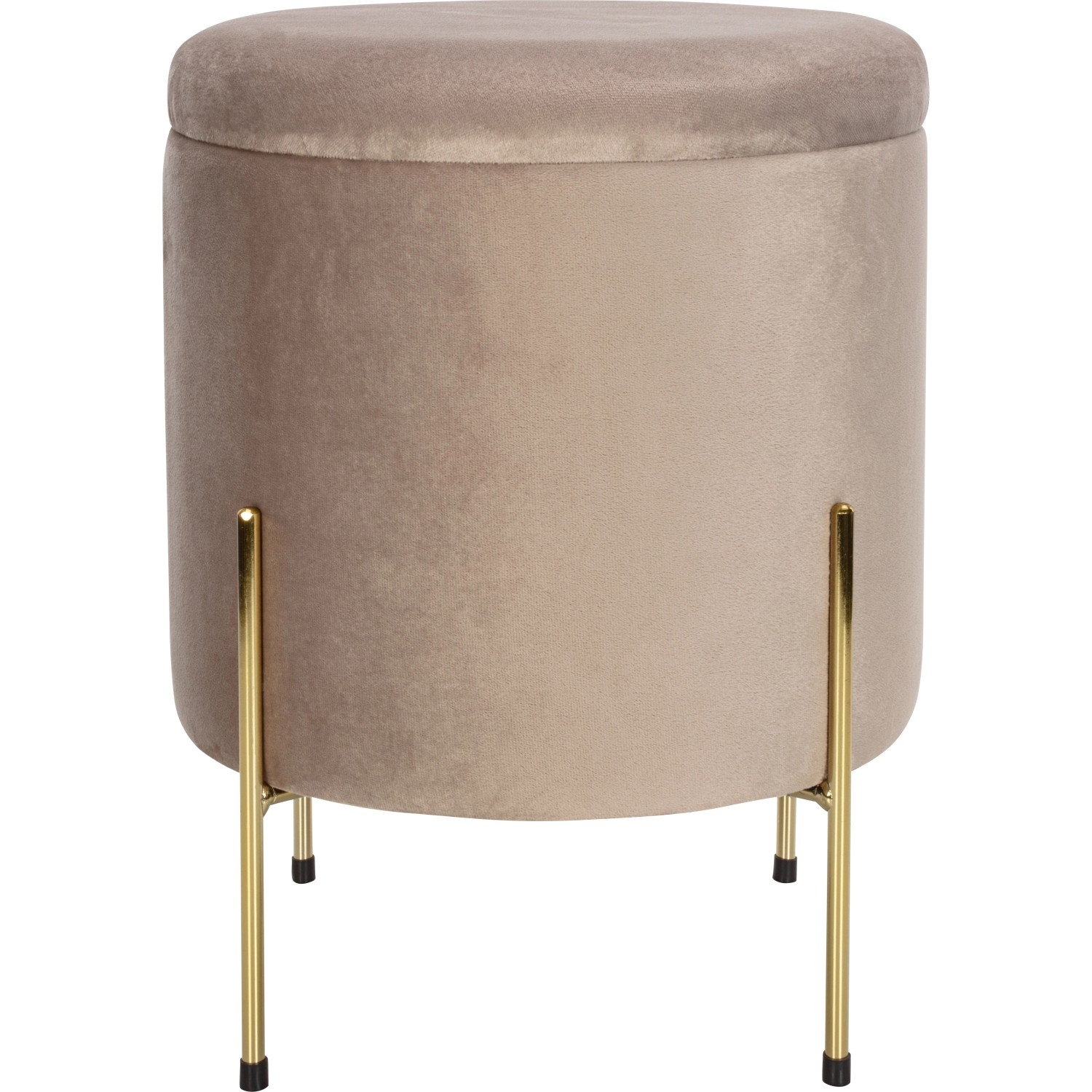 Taburet Modern Antique béžový, pr. 34 x 45 cm