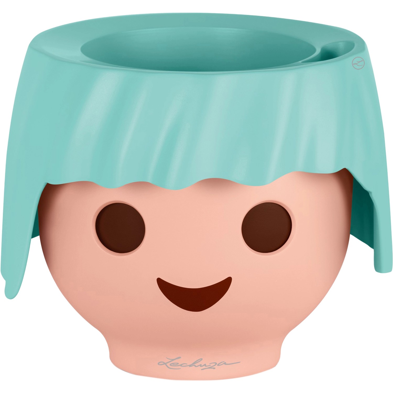 Lechuza Květináč Ojo Color aquamarínový, 158 x 210 x 210 mm