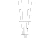 OBI Vějířovitý špalír antracitový 150 x 75 cm