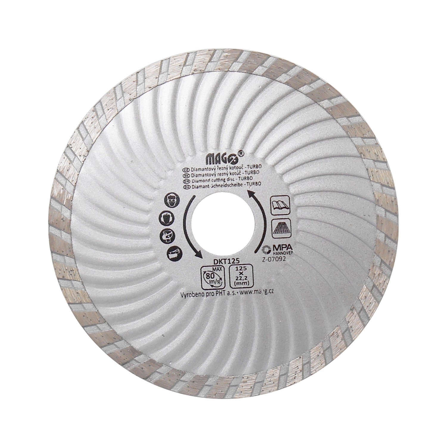 MAGG Diamantový kotouč TURBO 125 x 22,2 mm