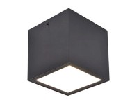 LUTEC LED stropní svítidlo GEMINI tm. šedé 6,9W 750lm 4000K IP65 85x85x85mm LUTEC LED stropní svítidlo GEMINI tm. šedé 6,9W 750lm 4000K IP65 85x85x85mm