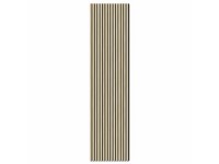 Denpanels Akustický panel ACU-Line MELAMIN dub sv. černá MDF černá plsť 240x60cm