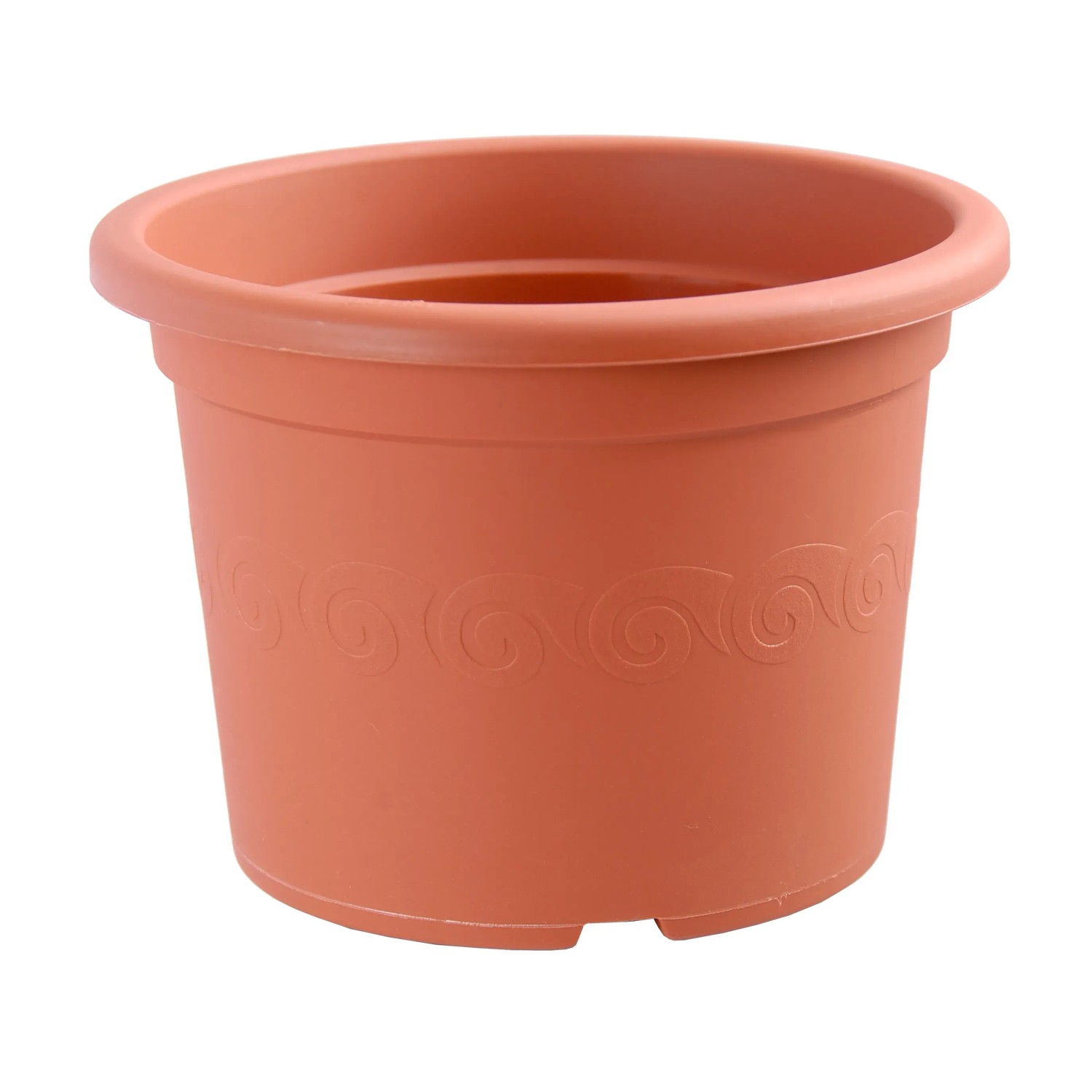 Fioriera Plastia Modello Narcis – Diametro 40 Cm, Colore Antracite, In Plastica Resistente Per Esterni/Interni