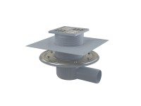 Alcadrain Podlahová vpust 105x105/50 mm boční, mřížka nerez Alcadrain Podlahová vpust 105x105/50 mm boční, mřížka nerez