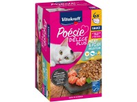 Vitakraft Kompletní krmivo pro kočky Poésie Délice Plus, kuře a losos, 6 x 85 g