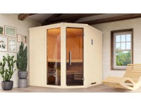 Weka Dřevěná sauna Varberg 3 skl.dv.+okno, bílá, 194x 194x199cm + BioAktiv 7,5kW Weka Dřevěná sauna Varberg 3 skl.dv.+okno, bílá, 194x 194x199cm + BioAktiv 7,5kW