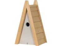Ptačí budka trojúhelníková FSC® světle šedá - hnědá Ptačí budka trojúhelníková FSC® světle šedá - hnědá