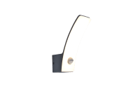 Lutec Venkovní nástěnné LED svítidlo KILO se senz. 3000K tm.šedá 69x155x204mm
