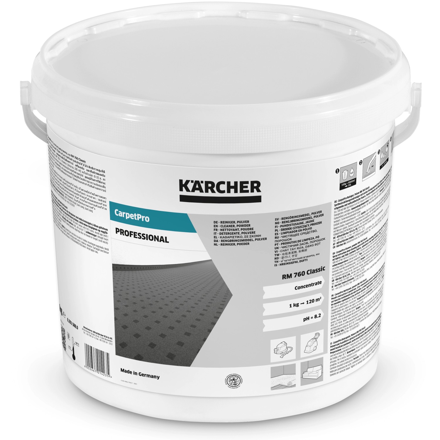 Kärcher CarpetPro Čistič koberců RM 760 Prášek Classic, 10kg