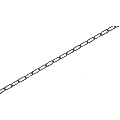 LUX-TOOLS Řetěz dlouhočlánkový 4-hranný černý 2 x 2 mm - metráž