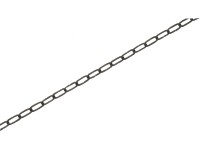 LUX-TOOLS Řetěz dlouhočlánkový 4-hranný černý 2 x 2 mm - metráž