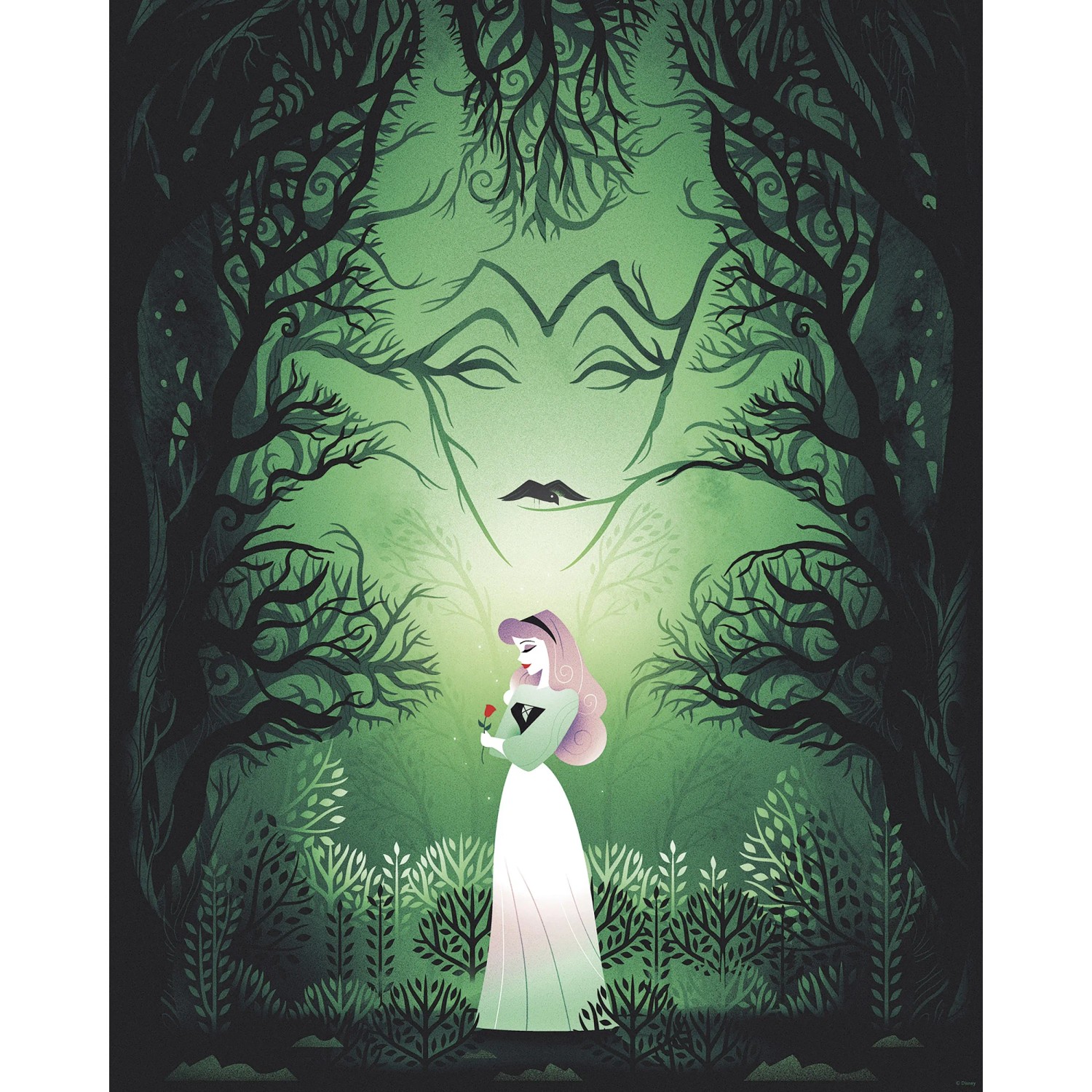 Komar Plakát Disney Sleeping Beauty Aurora Maleficent 40 x 50 cm