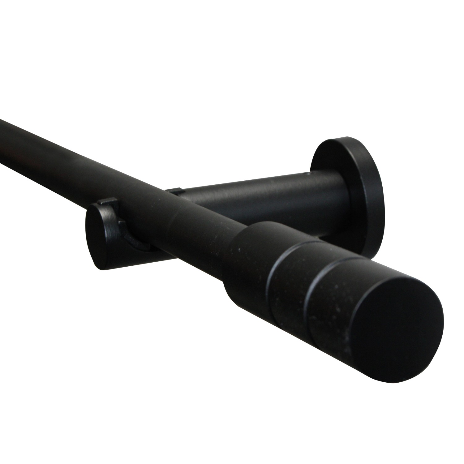 Gardinia Záclonová souprava Zylinder matná černá 1 tyč pr. 19 mm, 160 cm