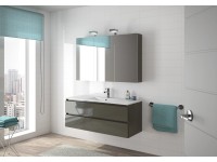 Allibert Sada koupelnového nábytku Alma, asfalt, 3dílná, 120 cm