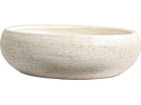 Miska na rostliny Lava krémová, pr. 25 cm