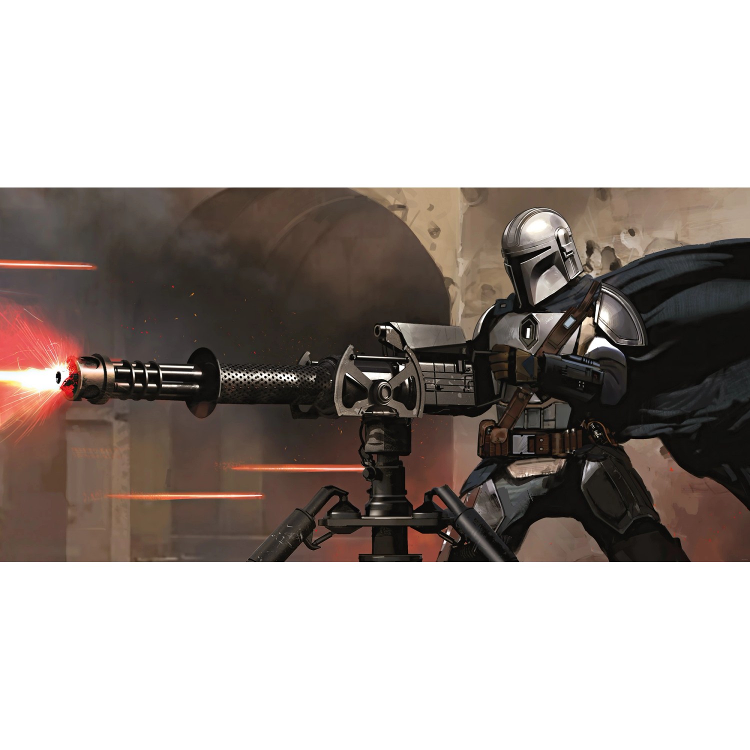 Komar Vliesová fototapeta Star Wars The Mandalorian Blaster 500 x 250 cm