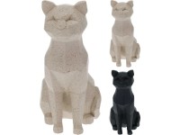 Koopman Dekorace kočka sedící, různé barvy, 20 cm