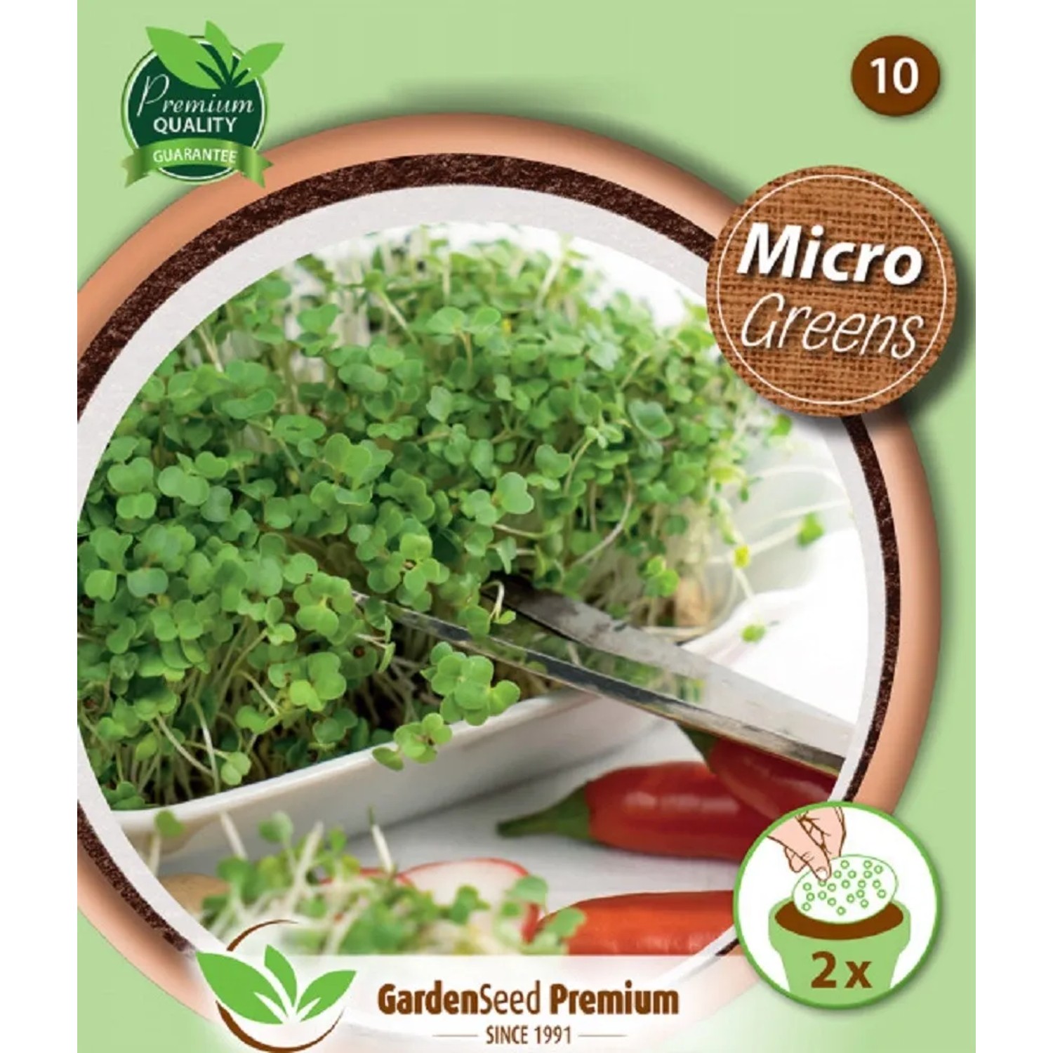 GardenSeed Premium Semínka MicroGreens Brokolice
