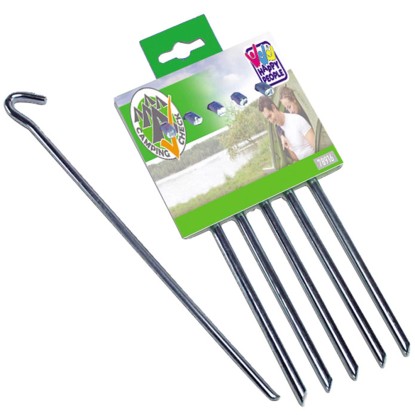 Happy People Trojhranné stanové kolíky 30 cm pozinkované, 5 ks