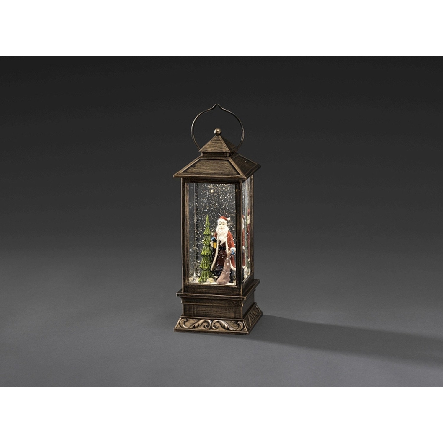 Konstsmide LED hranatá sněhová lucerna barva teplá bílá Santa Claus