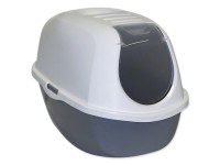 Magic Cat Goods Toaleta pro kočky s krytem, šedá, 39 x 53 x 41 cm