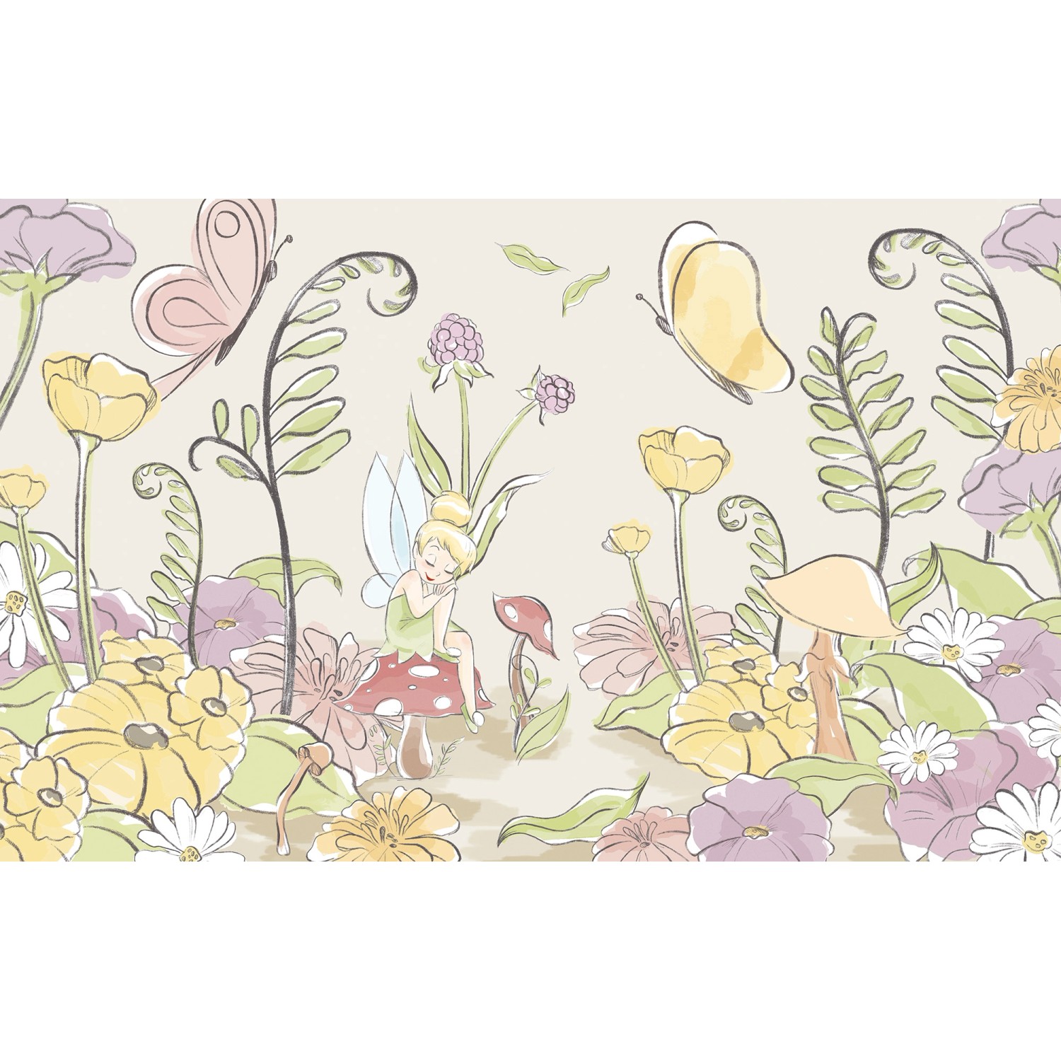 Komar Vliesová fototapeta Disney Tinker Bell Infant 400 x 250 cm