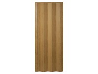 HOPA Plastové shrnovací dveře Matrix plné buk rustikální 87 x 200 cm