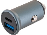 Schwaiger Nabíječka do auta 1xUSB-A + 1xUSB-C, 12/24V