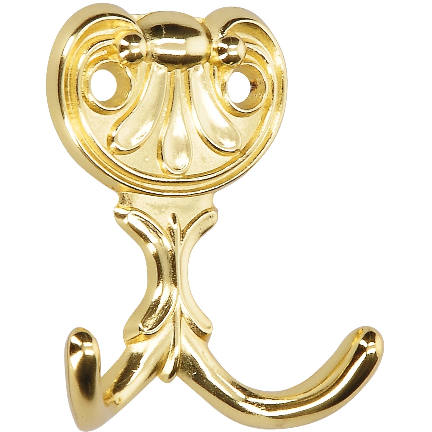 Siro Háček 505 kovový mosazný lesklý vzdálenost otvorů 24 mm