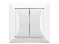 Vypínač sériový Pola, bílá