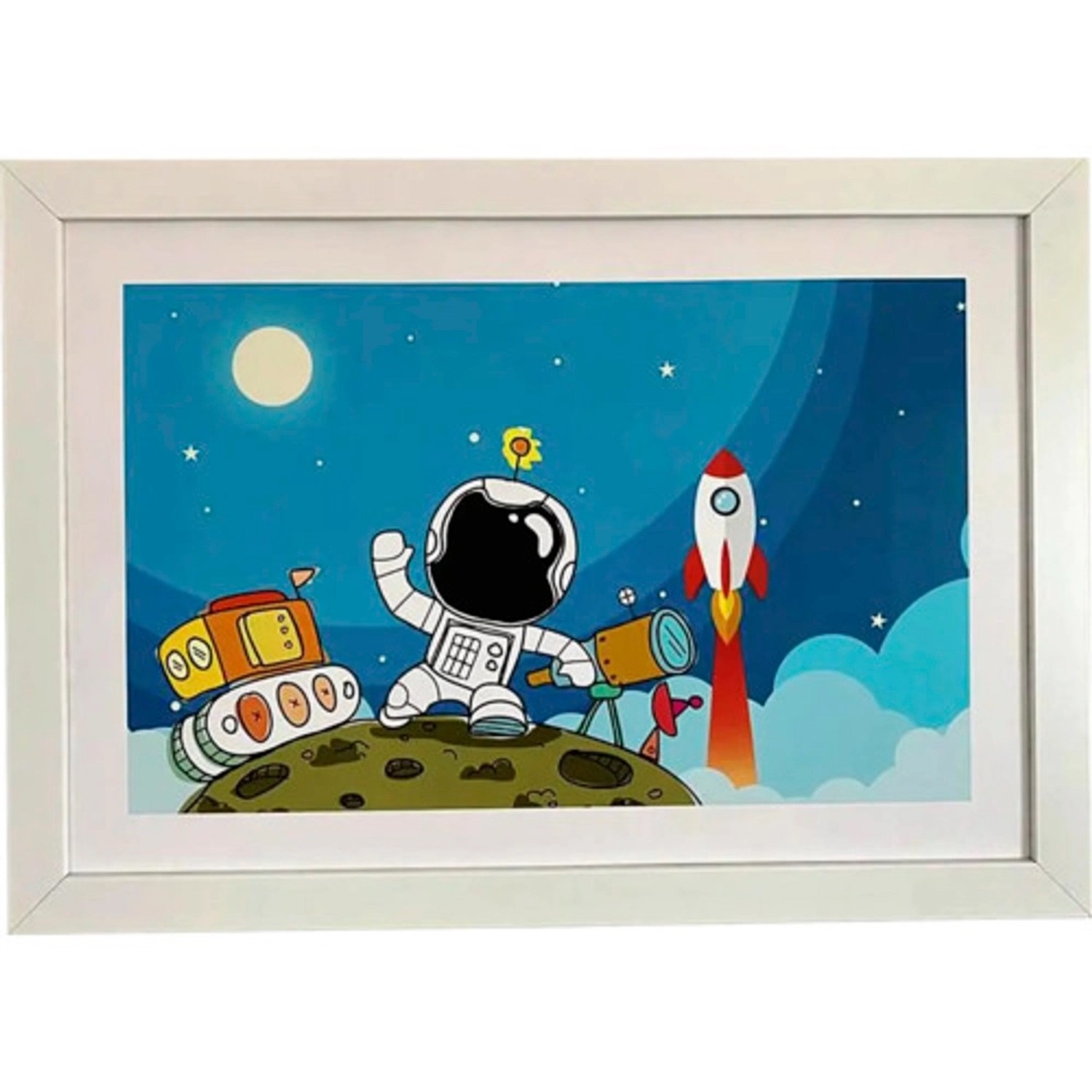 Bondecor Obraz, MDF rám, ZAOBR Kosmonaut 37 x 53 cm