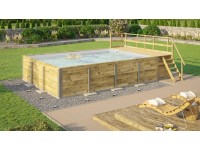 Weka Nadzemní bazén 595 světle šedý, 500 x 650 x 203 cm Weka Nadzemní bazén 595 světle šedý, 500 x 650 x 203 cm