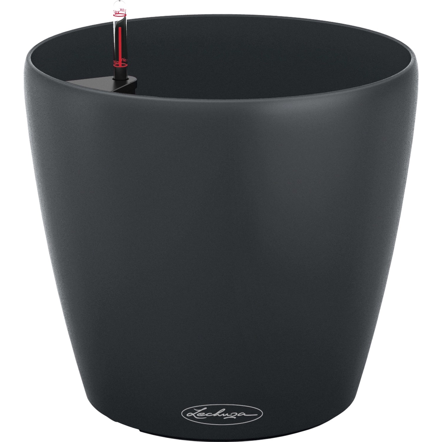 Lechuza Samozavlažovací květináč Classico Color Eco 28 tm.šedý pr. 27,5 x 26 cm