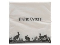 Boltze Papírové ubrousky Blacky, bílá/černá, 20 ks