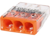 WAGO Instalační svorka 2273 PUSH WIRE 3 plné vodiče, max. 2,5 mm2, 100 ks