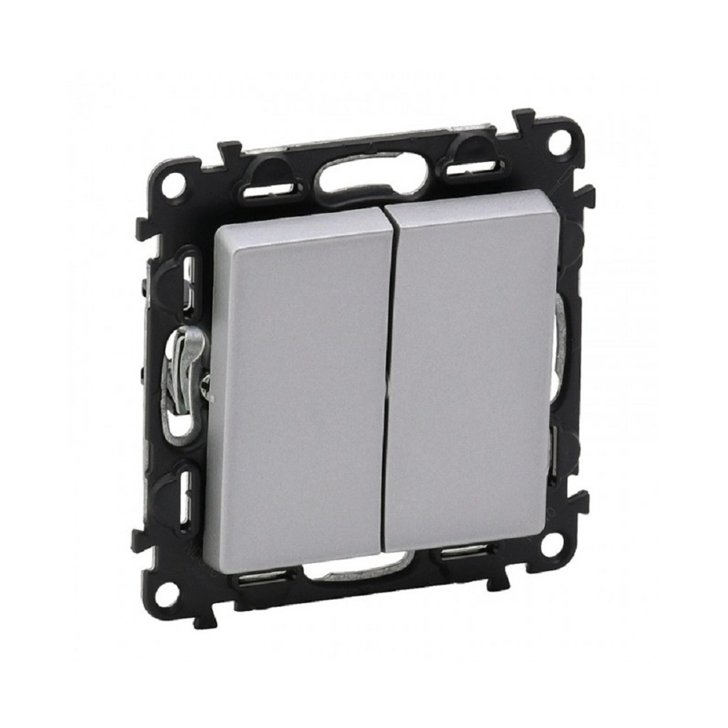 Legrand Sériový spínač č. 5 Valena Life, 10 AX - 250 V, hliníková