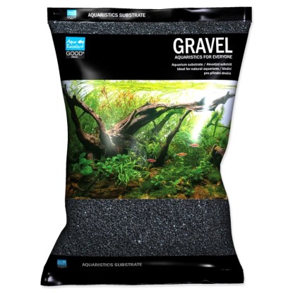 Aqua Excellent Akvarijní písek černý 1,6-2,2 mm, 3 kg