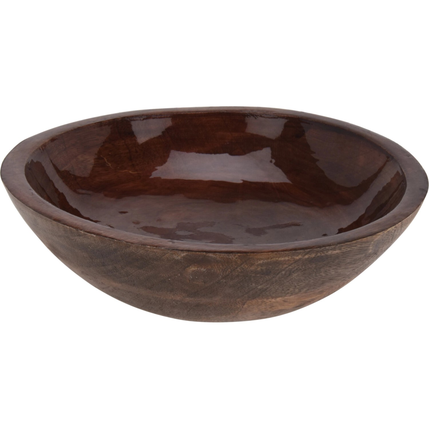 Koopman Miska z tmavého mangového dřeva smalt povrch pr. 23,5 x 7 cm, 1 ks