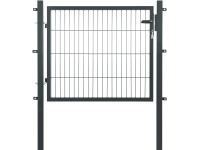 Floraworld Jednokřídlá branka Comfort dvojitá výplň antracitová 120 x 80 cm