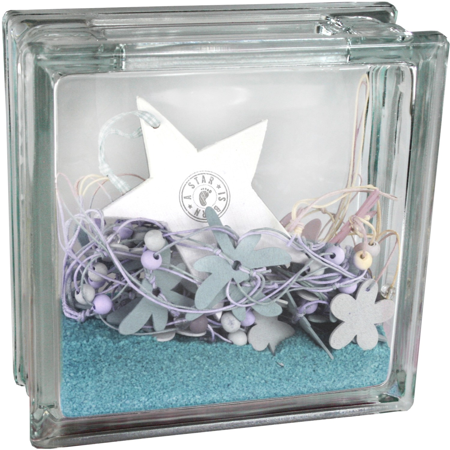 Fuchs Design Deko luxfera Clear View lesklá, čirá, 19,8 x 19,8 x 8 cm