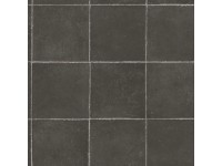 PVC podlaha Targa Pompei 599 dlažba černá, šířka 2 m - metráž