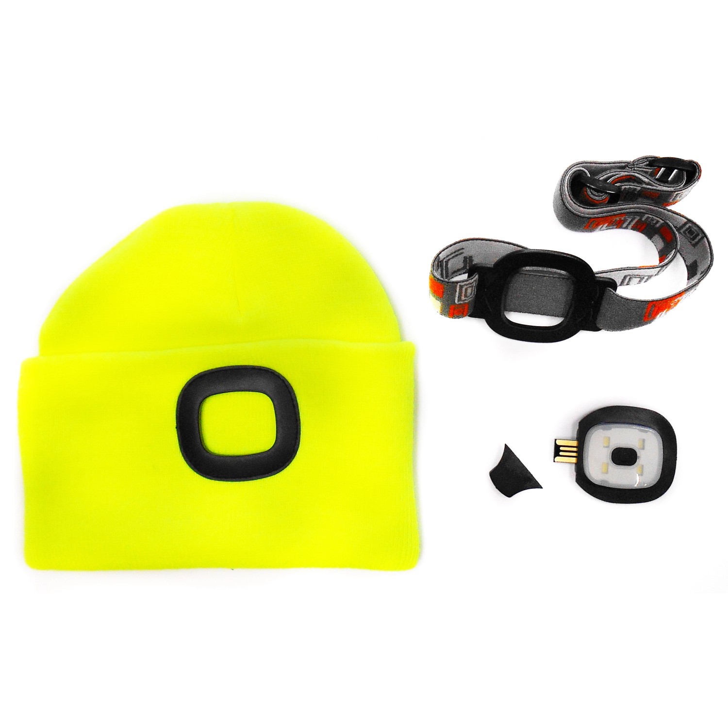 MAGG Čepice s LED reflexní žlutá, uni