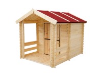 Timbela Dřevěný domeček pro děti M501 s podlahou, 164 x 118 cm