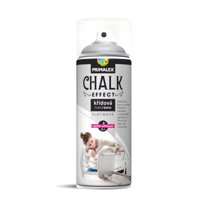PRIMALEX Křídová matná barva ve spreji Chalk Effect platinová 400 ml