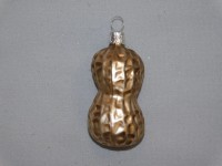 Ornex Vánoční ozdoba ořech skleněný arašídový 61 mm Ornex Vánoční ozdoba ořech skleněný arašídový 61 mm