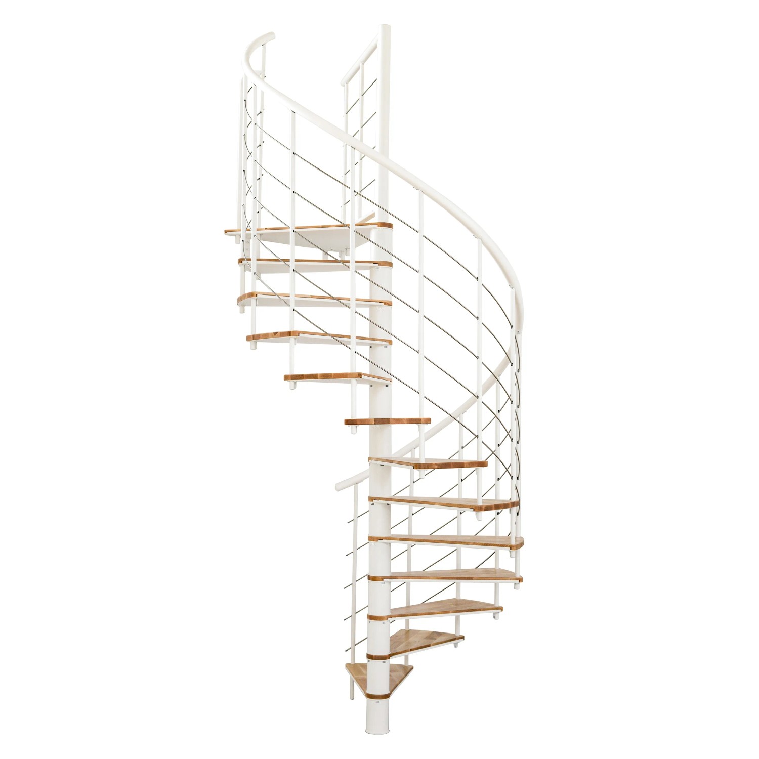 Minka STAIRS Kombinované točité schodiště Fusion buk/bílá pr. 120 cm