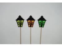 BD-Tova Zápich lucerna pavučina, mix barev, 30,6 cm, 1 ks