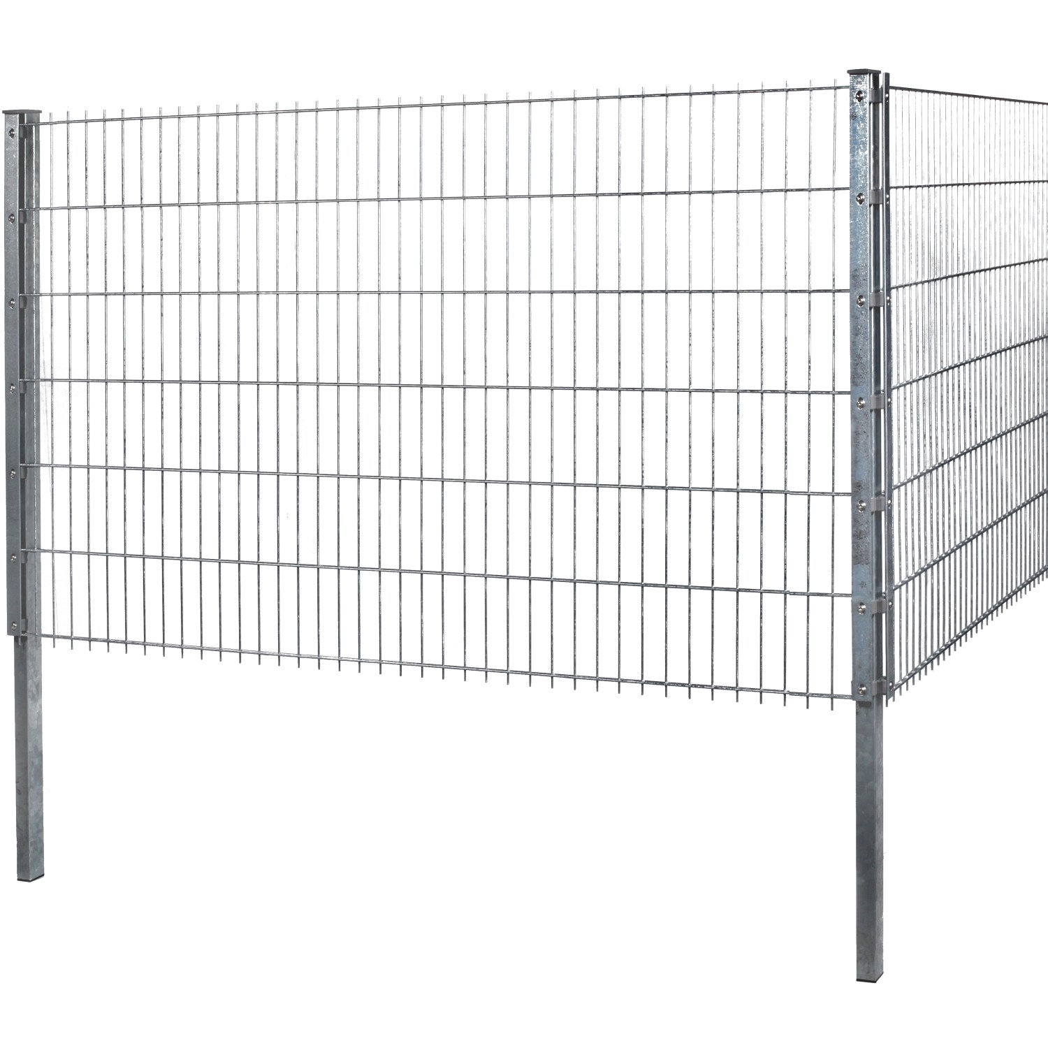 Floraworld Drátěný plotový panel, dvojitý 6/5/6, pozinkovaný, 203 x 251 cm